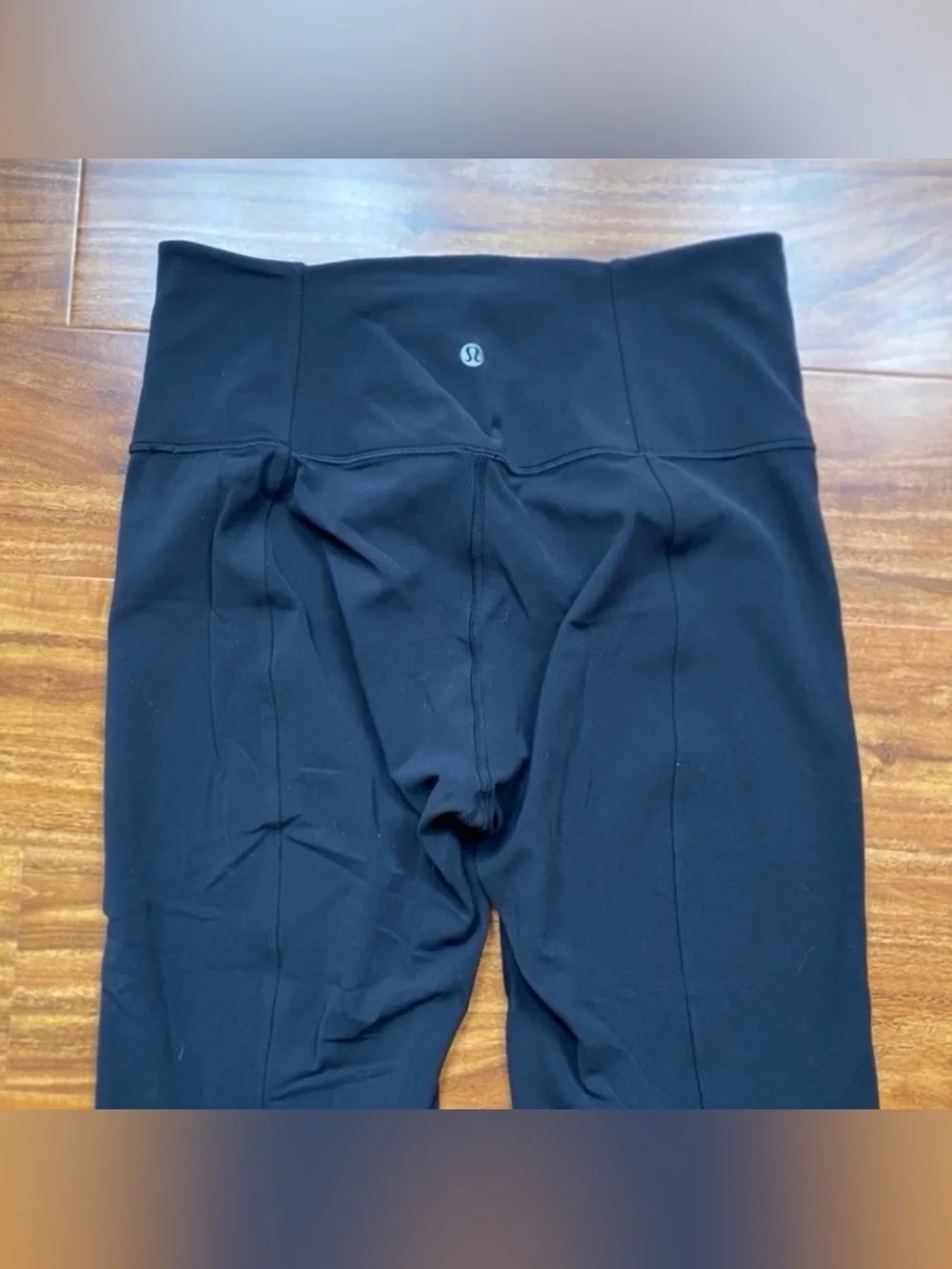 Lululemon Women's Black Add Flare High Rise Crop Split Hem Flare Legging Size 12